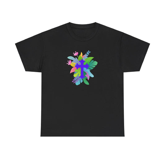 Cross on Flowers T-shirt