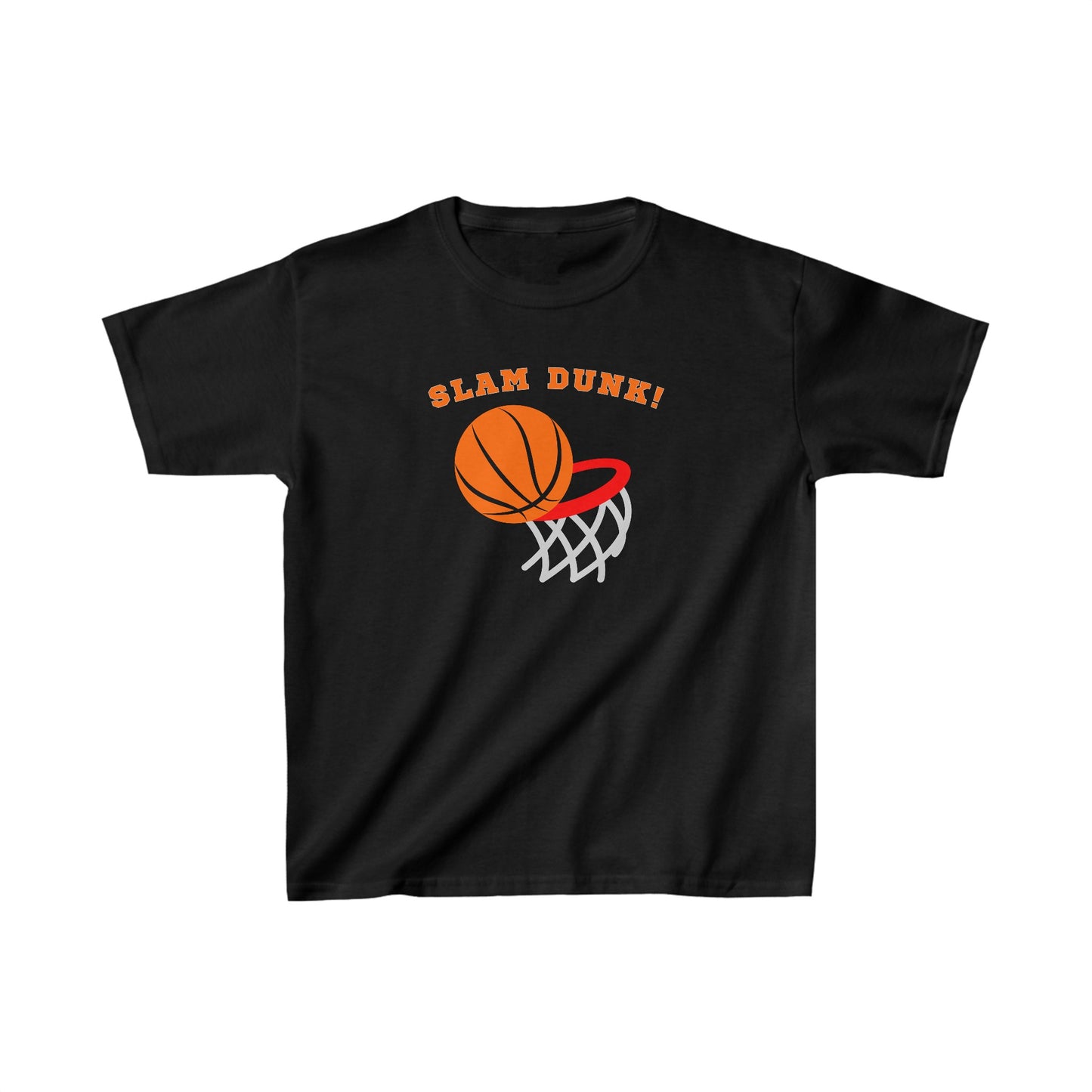 Slam Dunk! - designed by Sebastian age 8 - Kids Heavy Cotton™ Tee