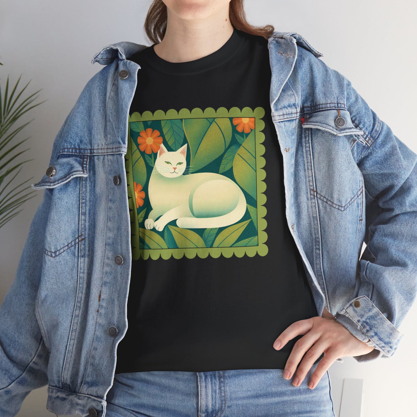 White Cat Retro T-shirt