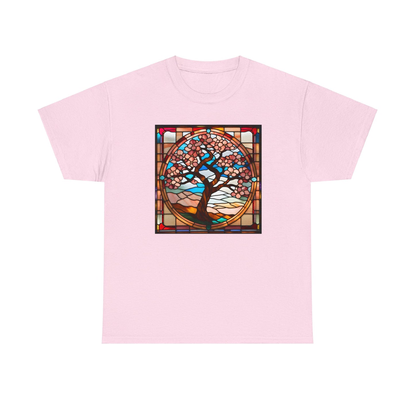 Cheery Blossom Tree Stained Glass T-shirt