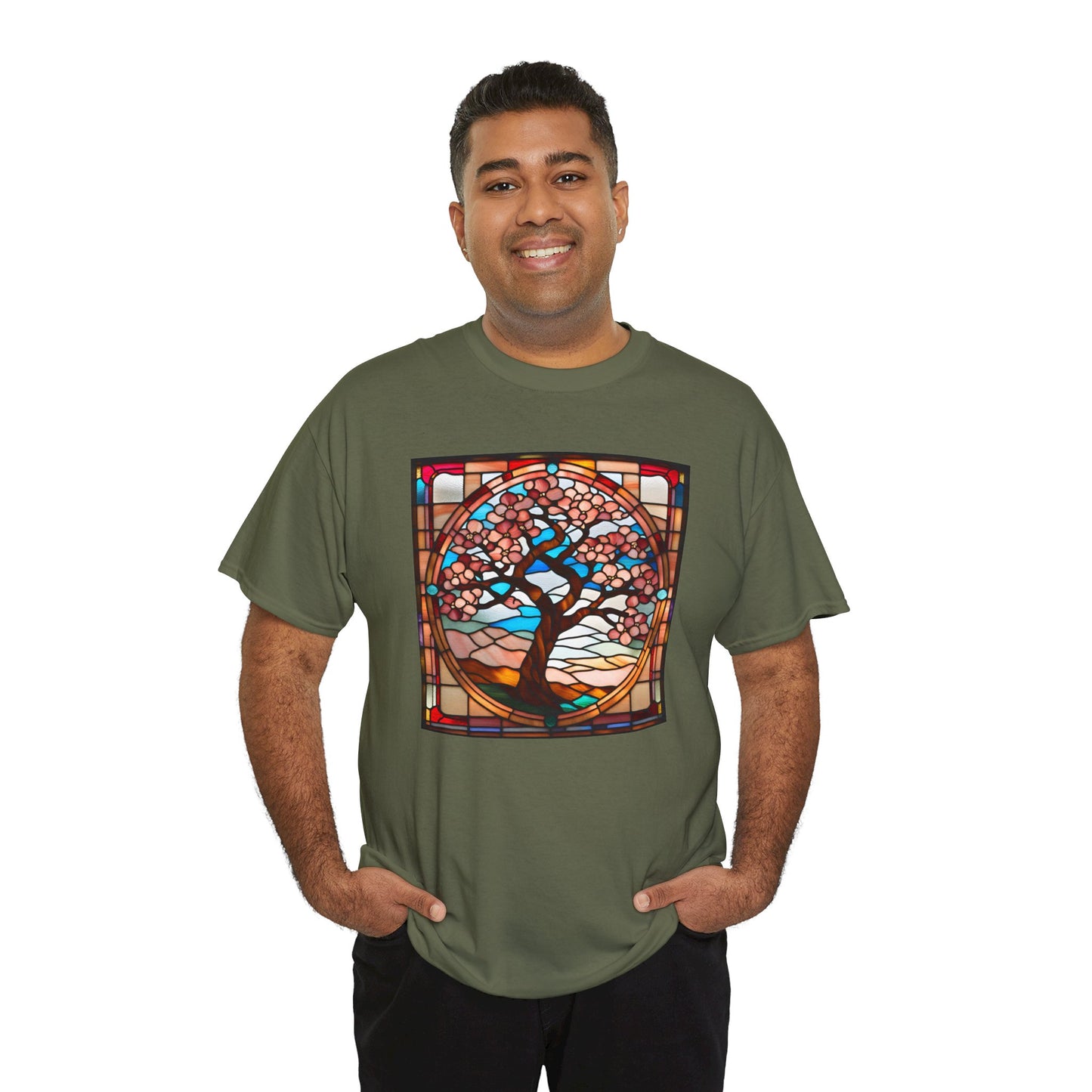 Cheery Blossom Tree Stained Glass T-shirt