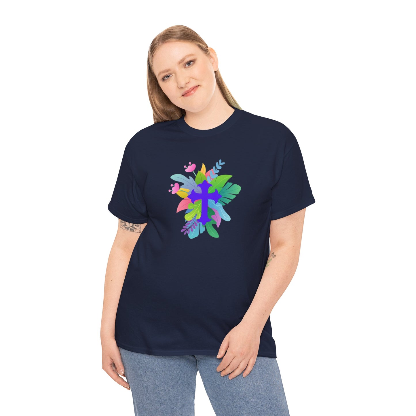 Cross on Flowers T-shirt