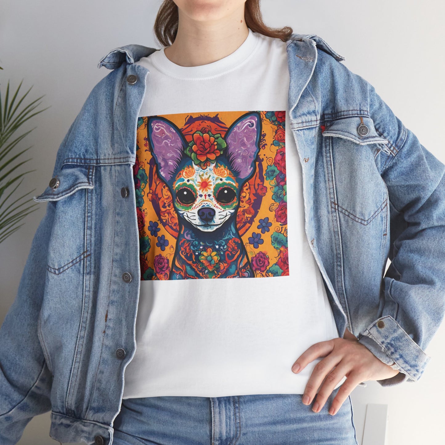 Day of the Dead Chihuahua v3 T-shirt