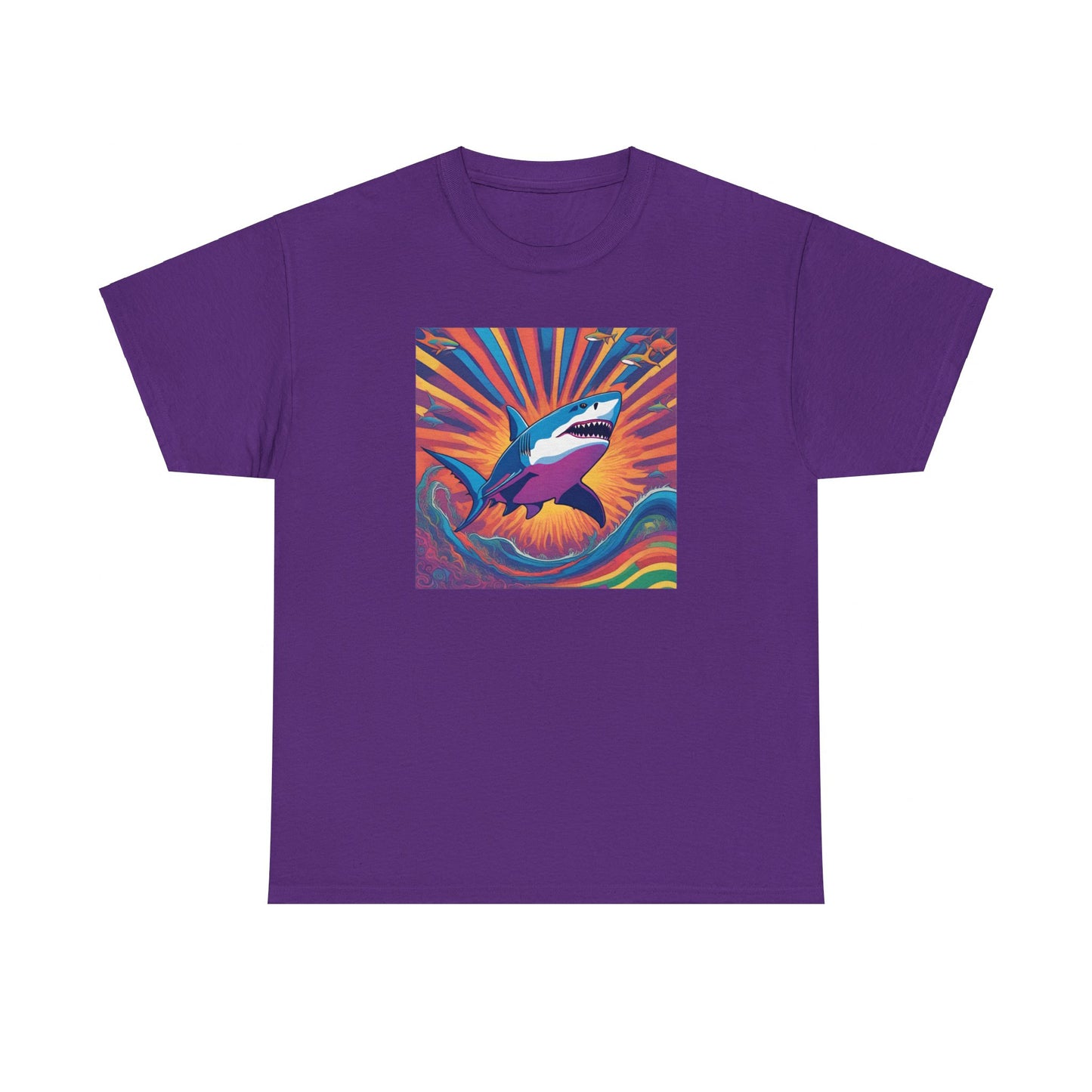 Psychedelic Great White Shark T-shirt