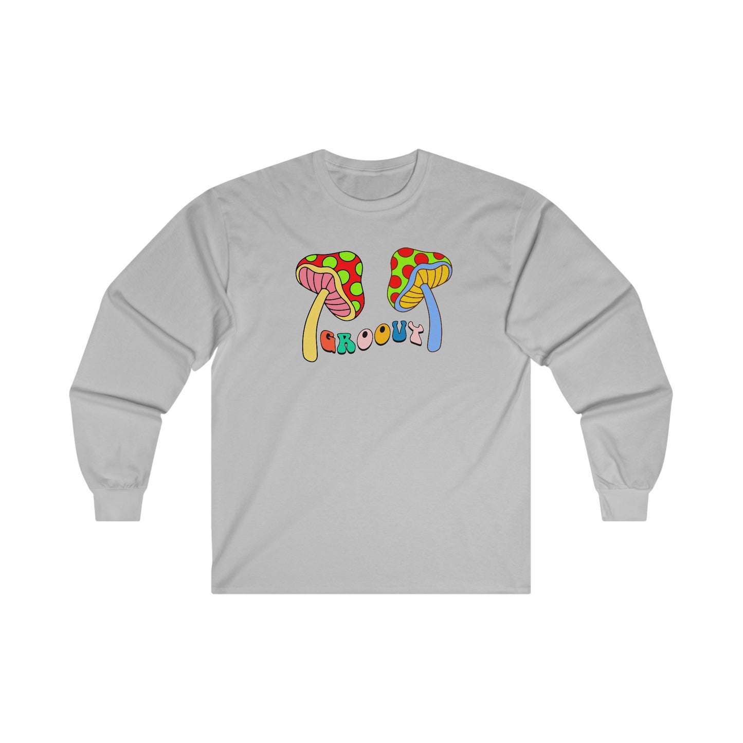 Groovy with Mushrooms - Long Sleeve Tee