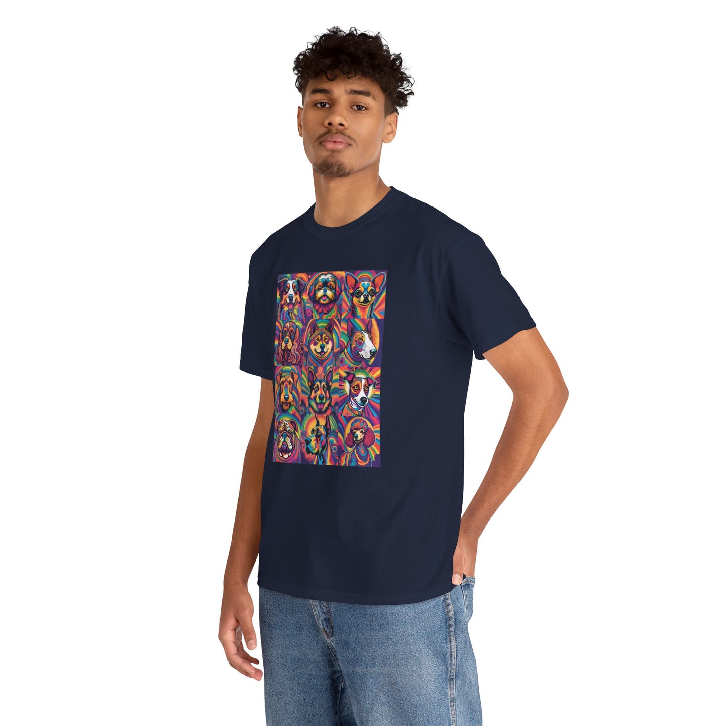 Psychedelic Dogs (12) T-shirt