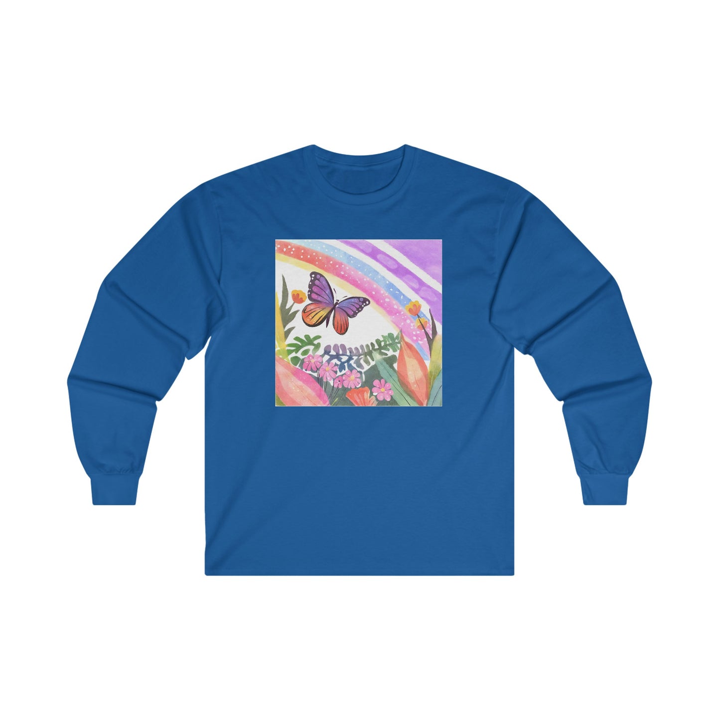 Butterfly in Garden - Long Sleeve Tee