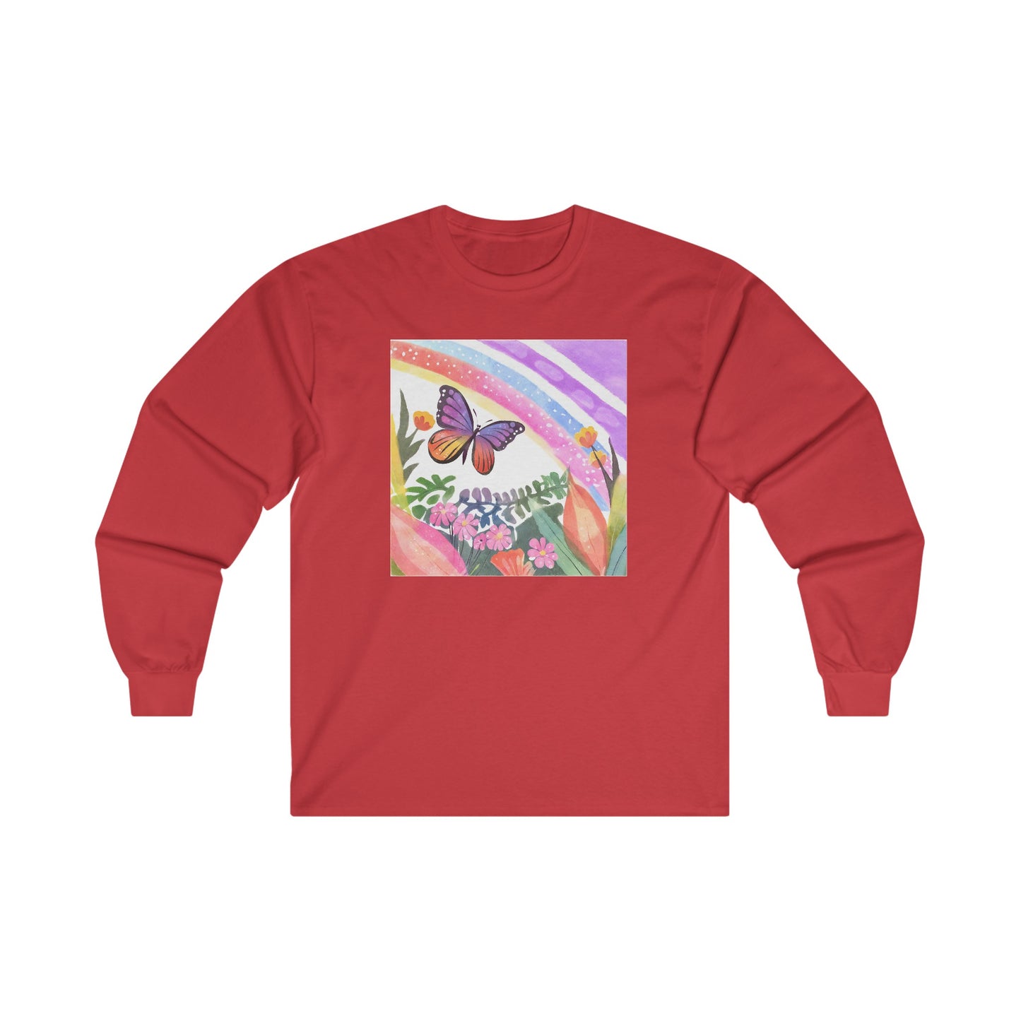 Butterfly in Garden - Long Sleeve Tee