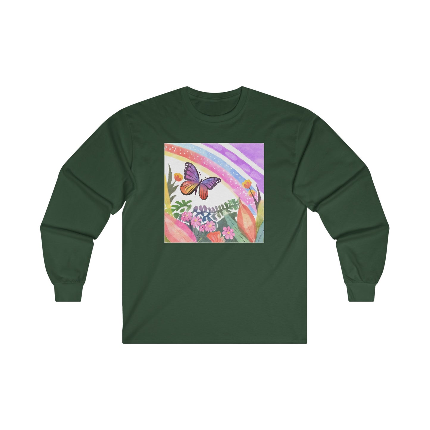 Butterfly in Garden - Long Sleeve Tee