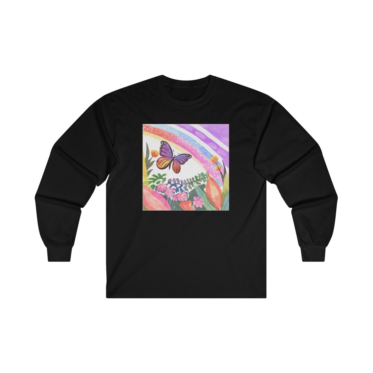 Butterfly in Garden - Long Sleeve Tee