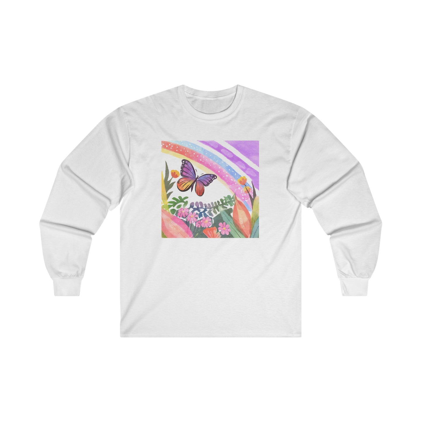 Butterfly in Garden - Long Sleeve Tee