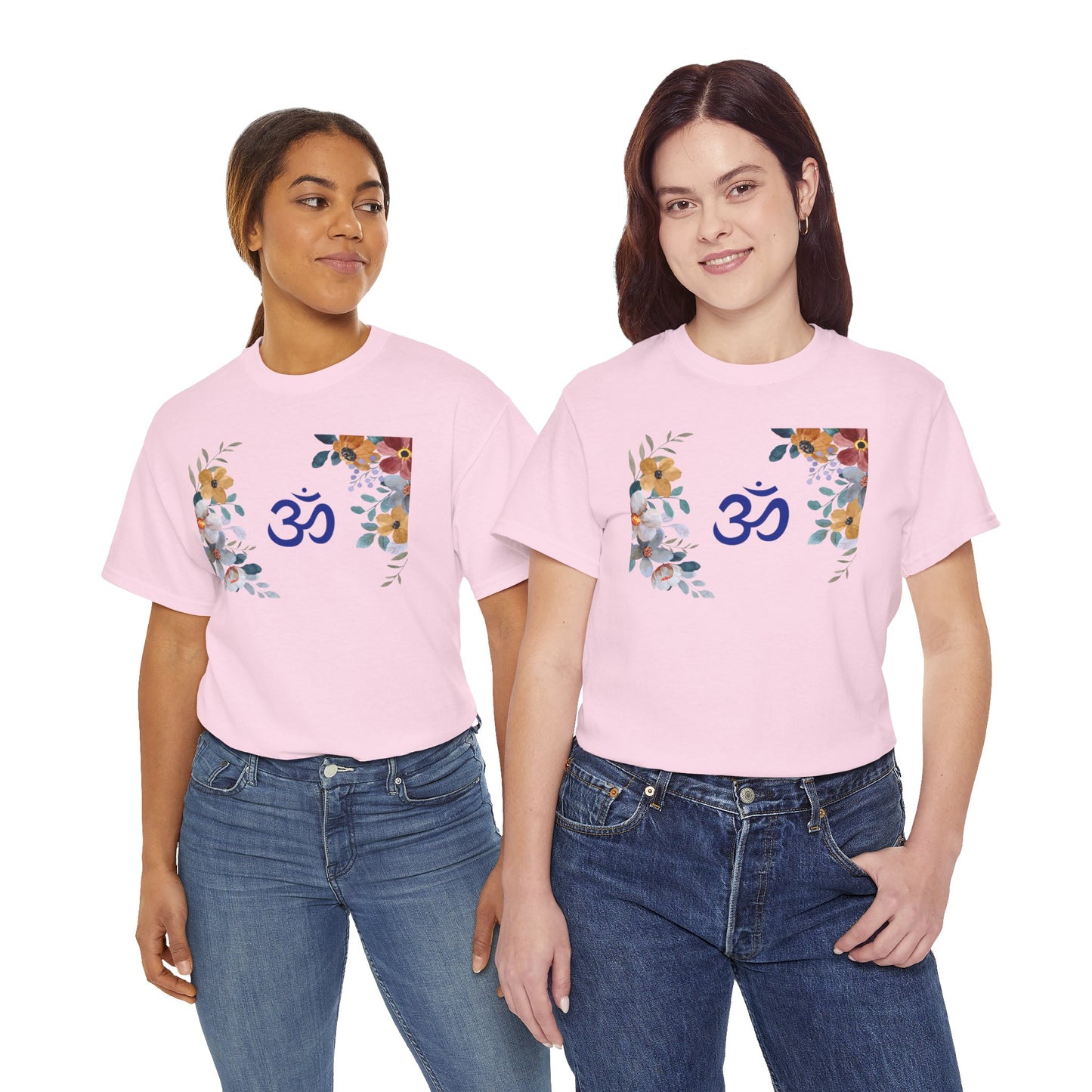 Om (with flowers) T-shirt