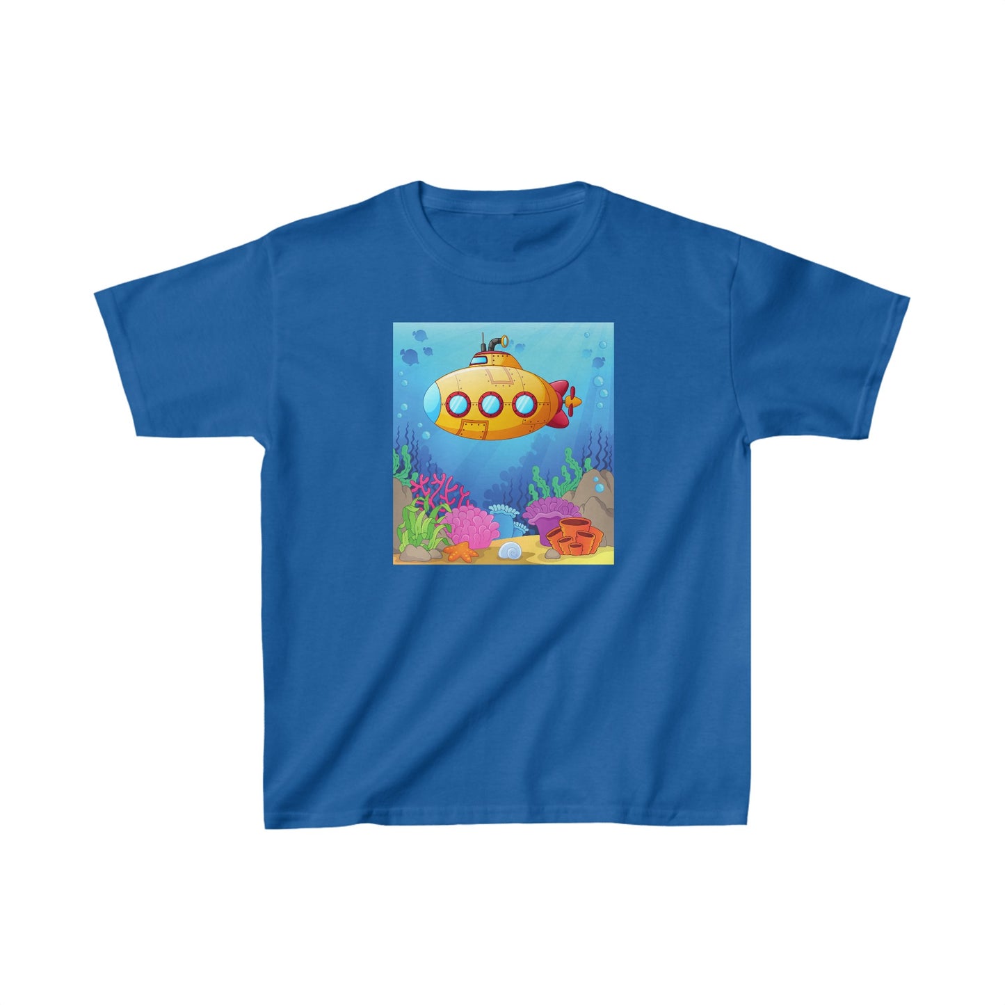 Submarine in Sea - Kids Heavy Cotton™ Tee