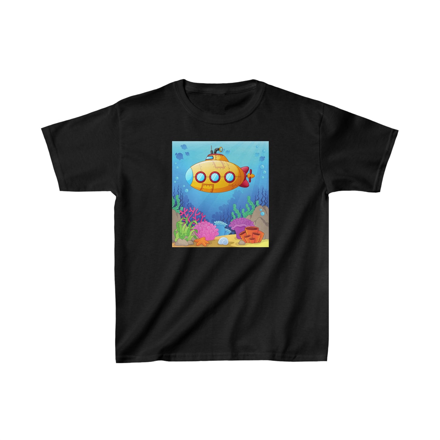 Submarine in Sea - Kids Heavy Cotton™ Tee