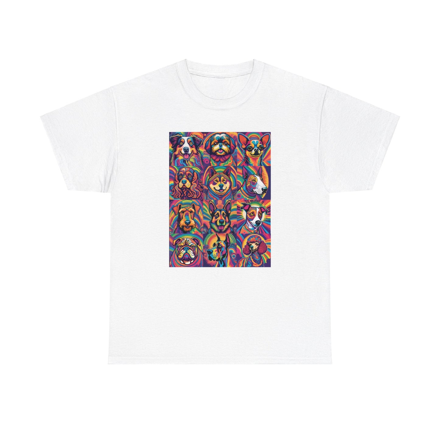 Psychedelic Dogs (12) T-shirt