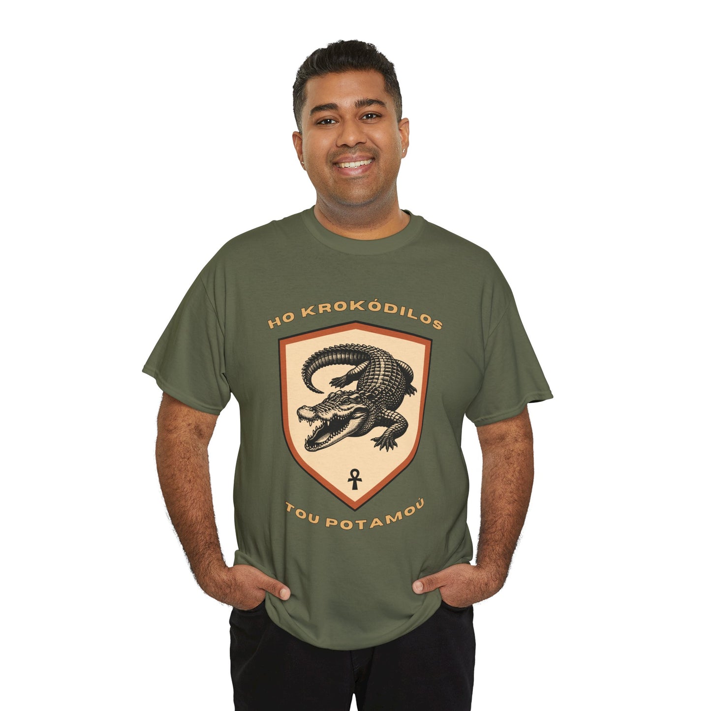 ho krokódilos tou potamoú (Ancient Greek - “the lizard of the Nile river") T-shirt