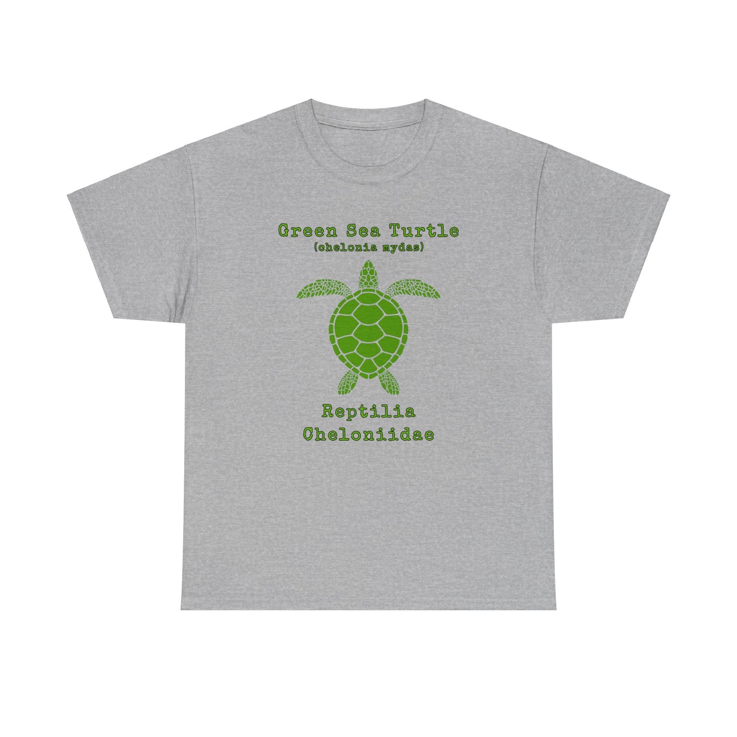 Green Sea Turtle with Scientific Names T-shirt