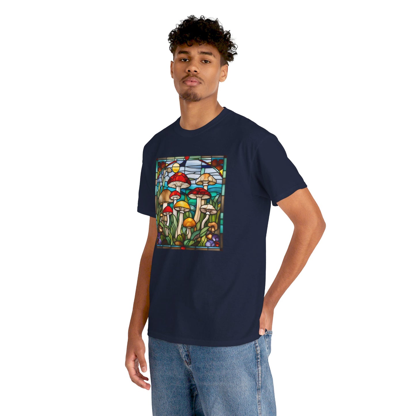 Mushrooms Stained Glass T-shirt