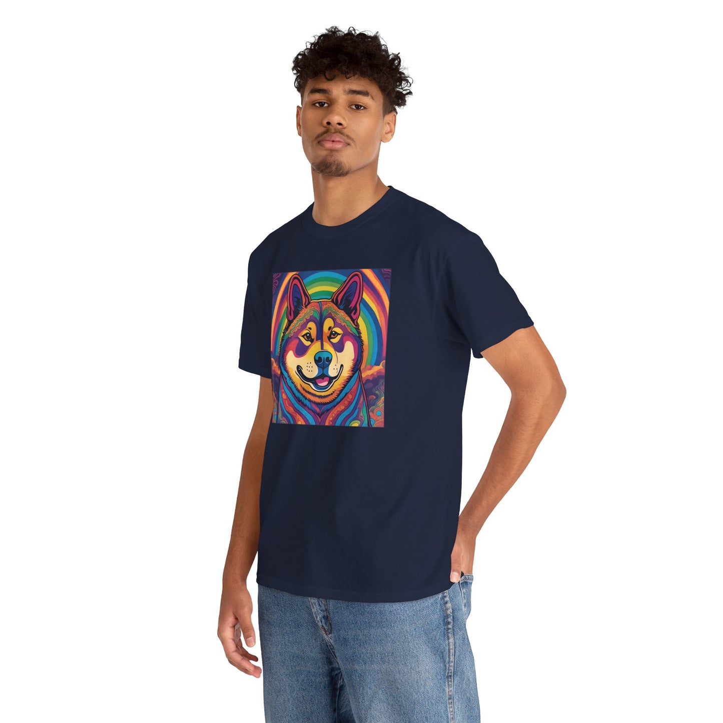 Psychedelic Akita T-shirt