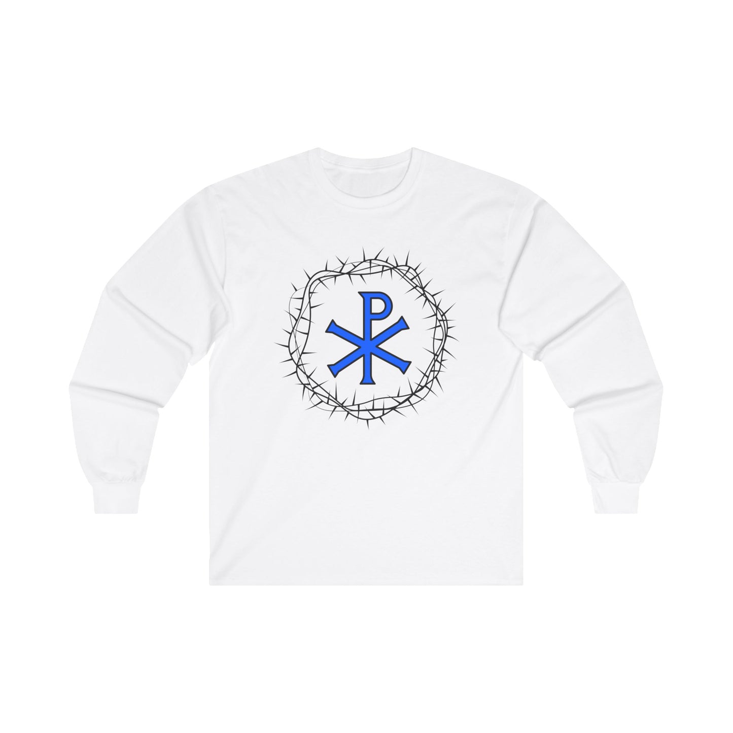 Crown of Thorns and Chi Rho - Long Sleeve Tee