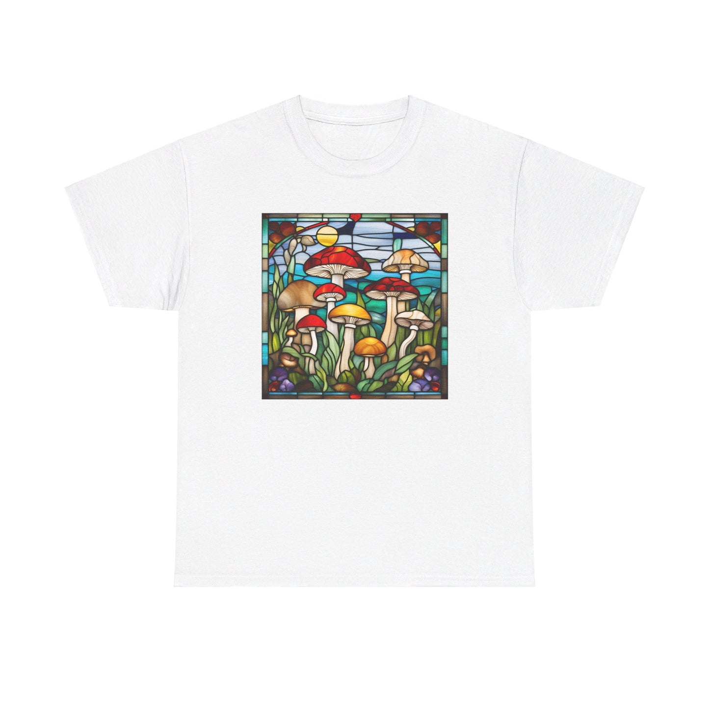 Mushrooms Stained Glass T-shirt