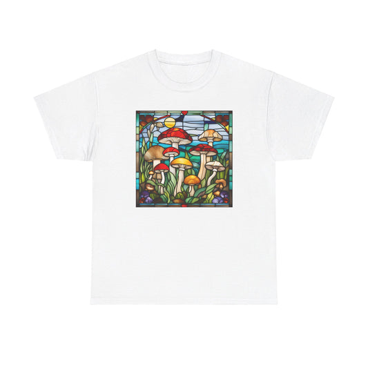 Mushrooms Stained Glass T-shirt