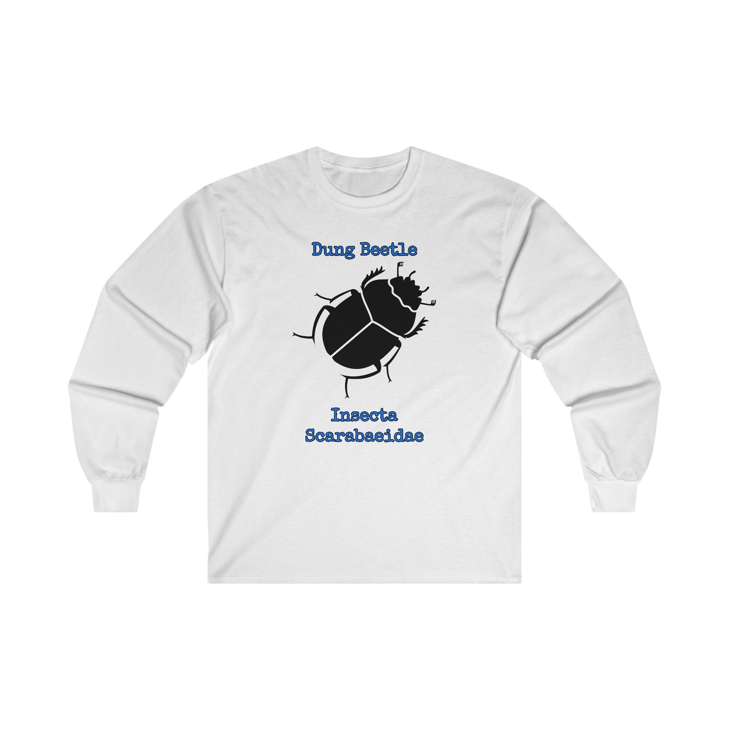 Dung Beetle with Scientific Names - Long Sleeve Tee