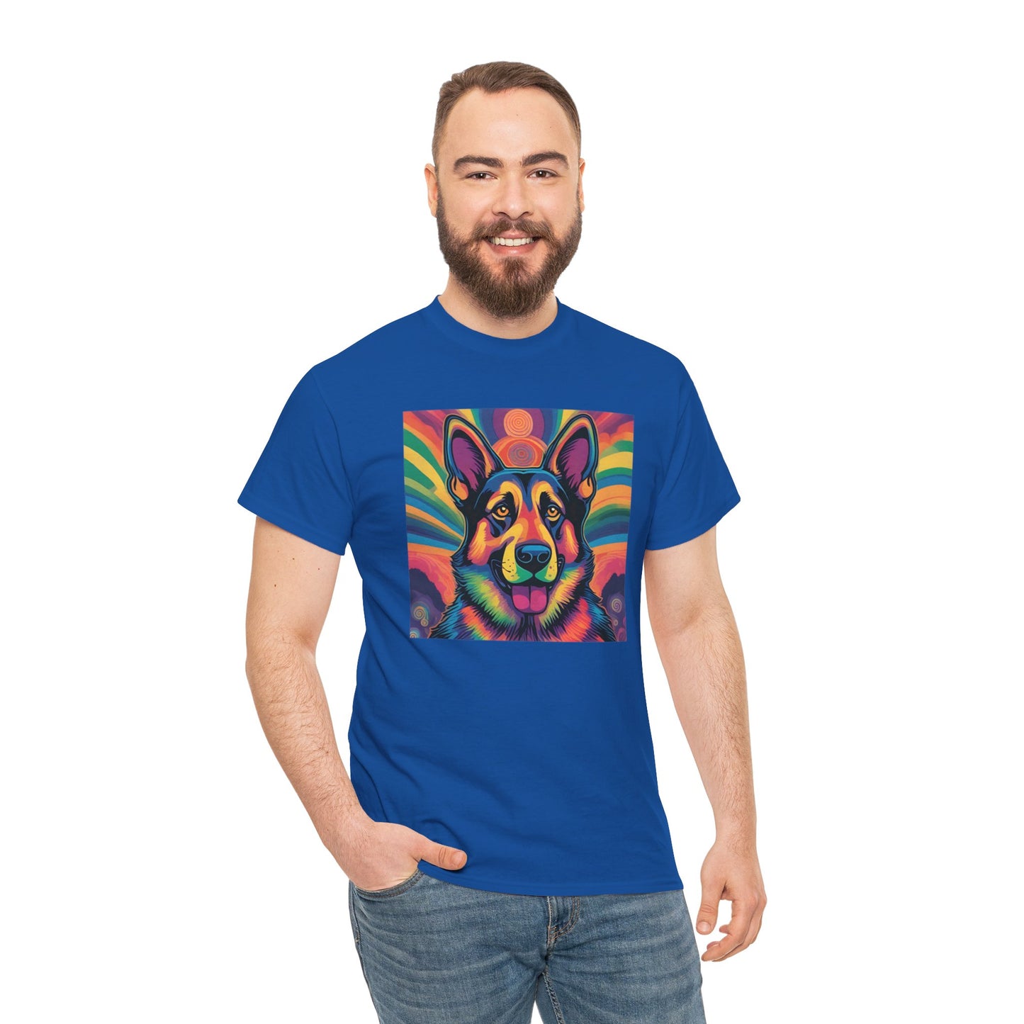 Psychedelic German Shepherd T-shirt