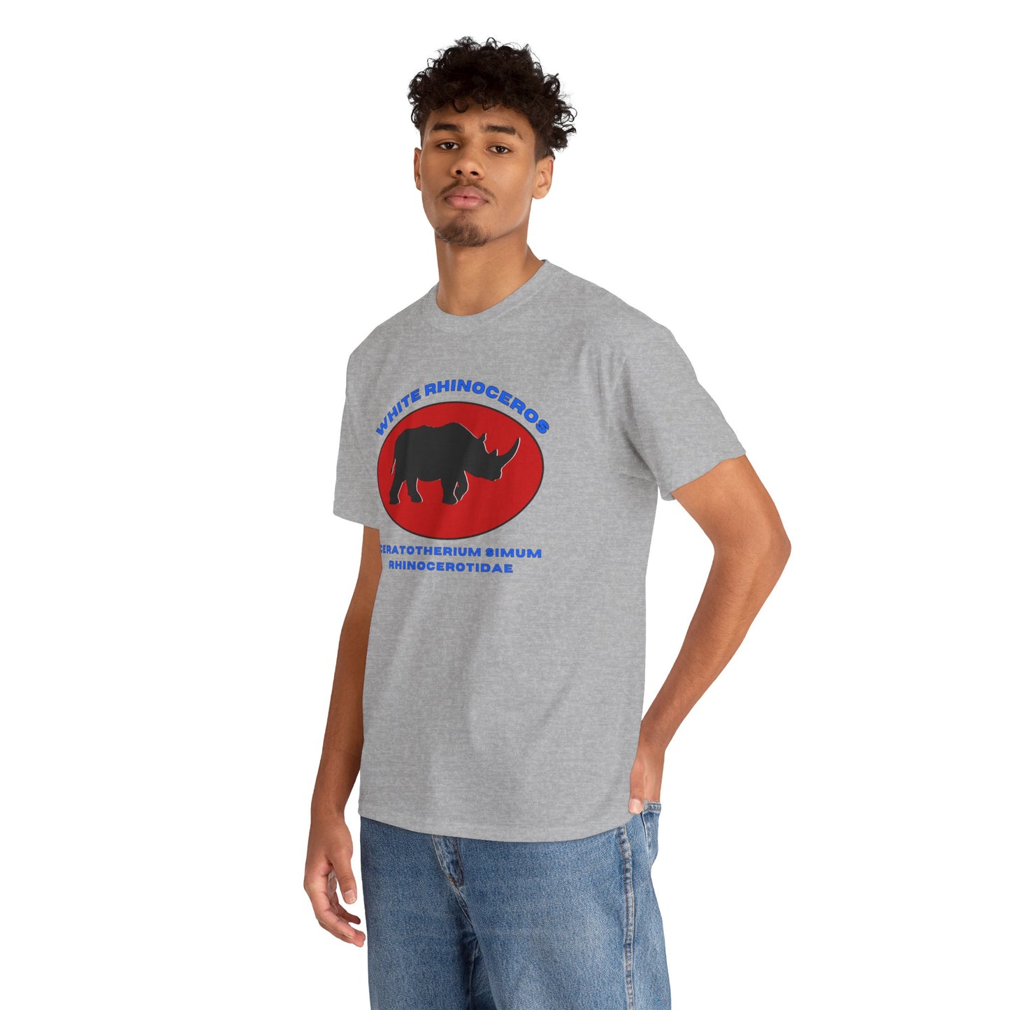 White Rhinoceros with Scientific Names T-shirt