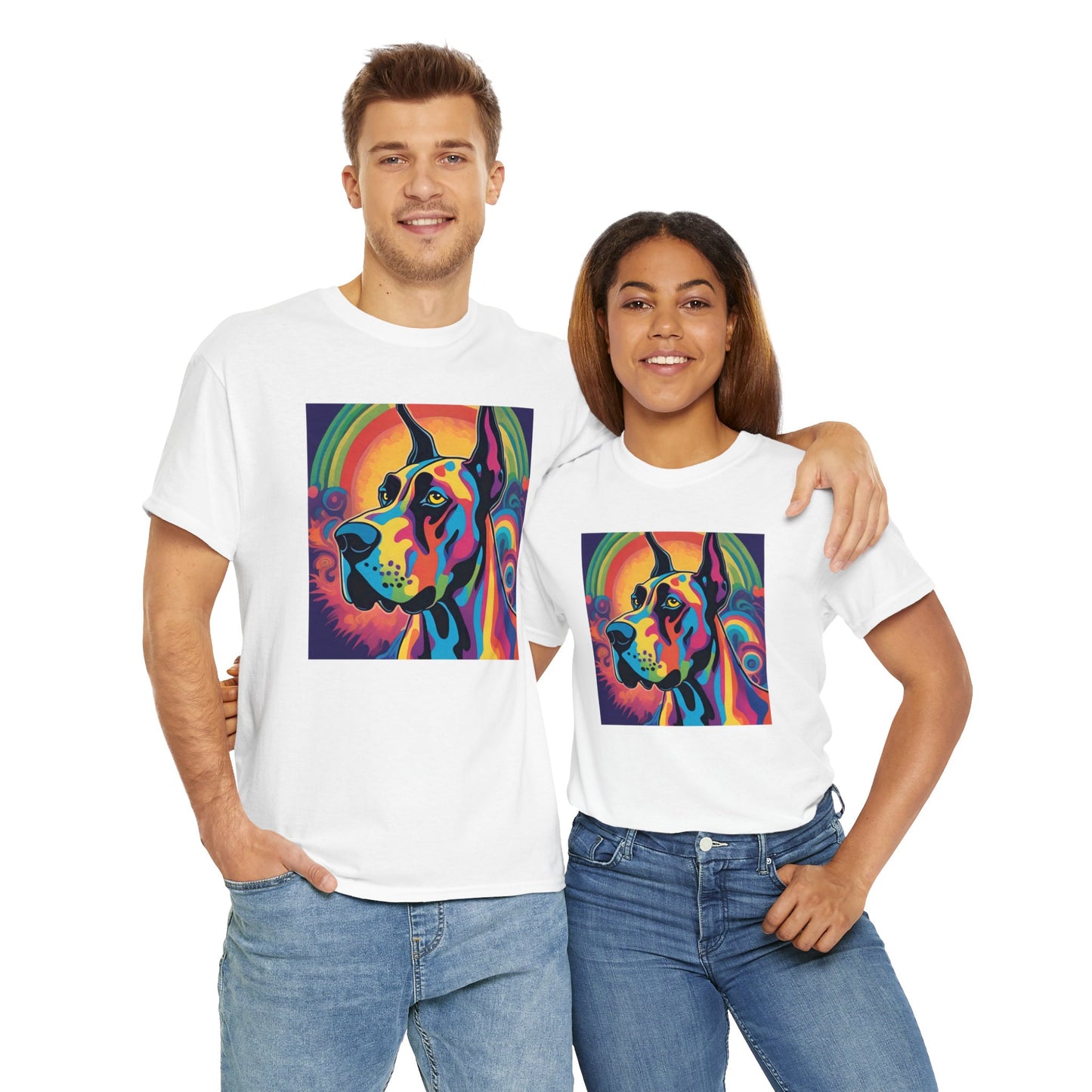 Psychedelic Great Dane T-shirt