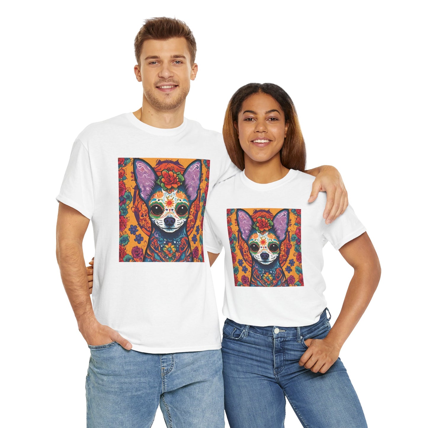 Day of the Dead Chihuahua v3 T-shirt