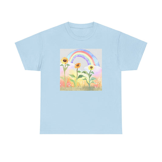 Sunflowers & Rainbow v4 T-shirt