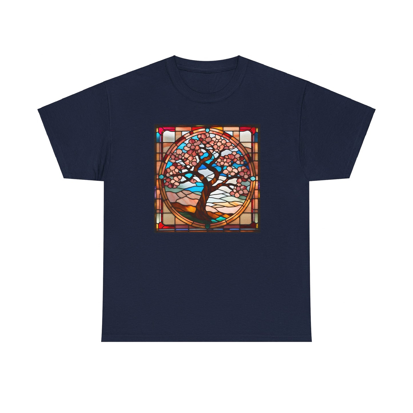 Cheery Blossom Tree Stained Glass T-shirt