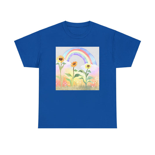 Sunflowers & Rainbow v4 T-shirt