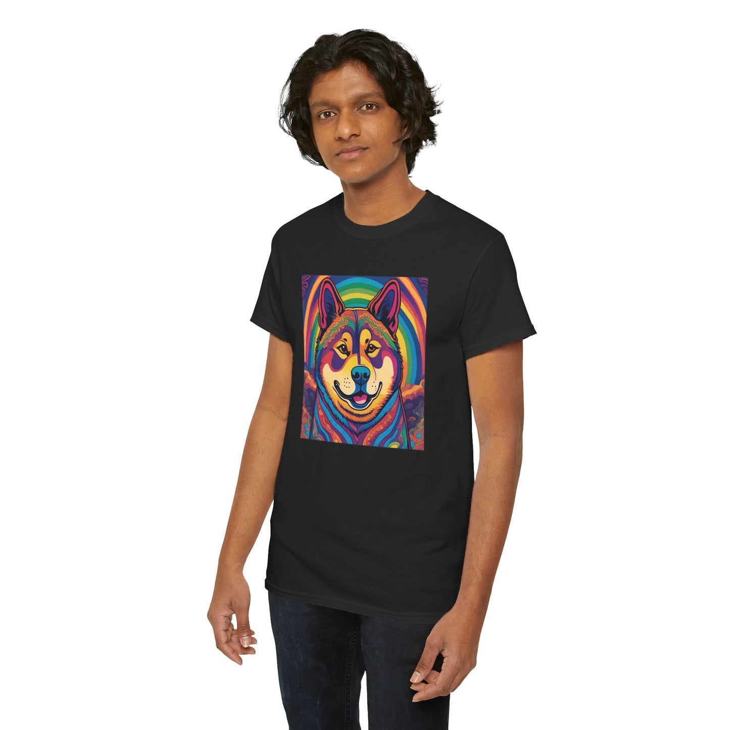 Psychedelic Akita T-shirt