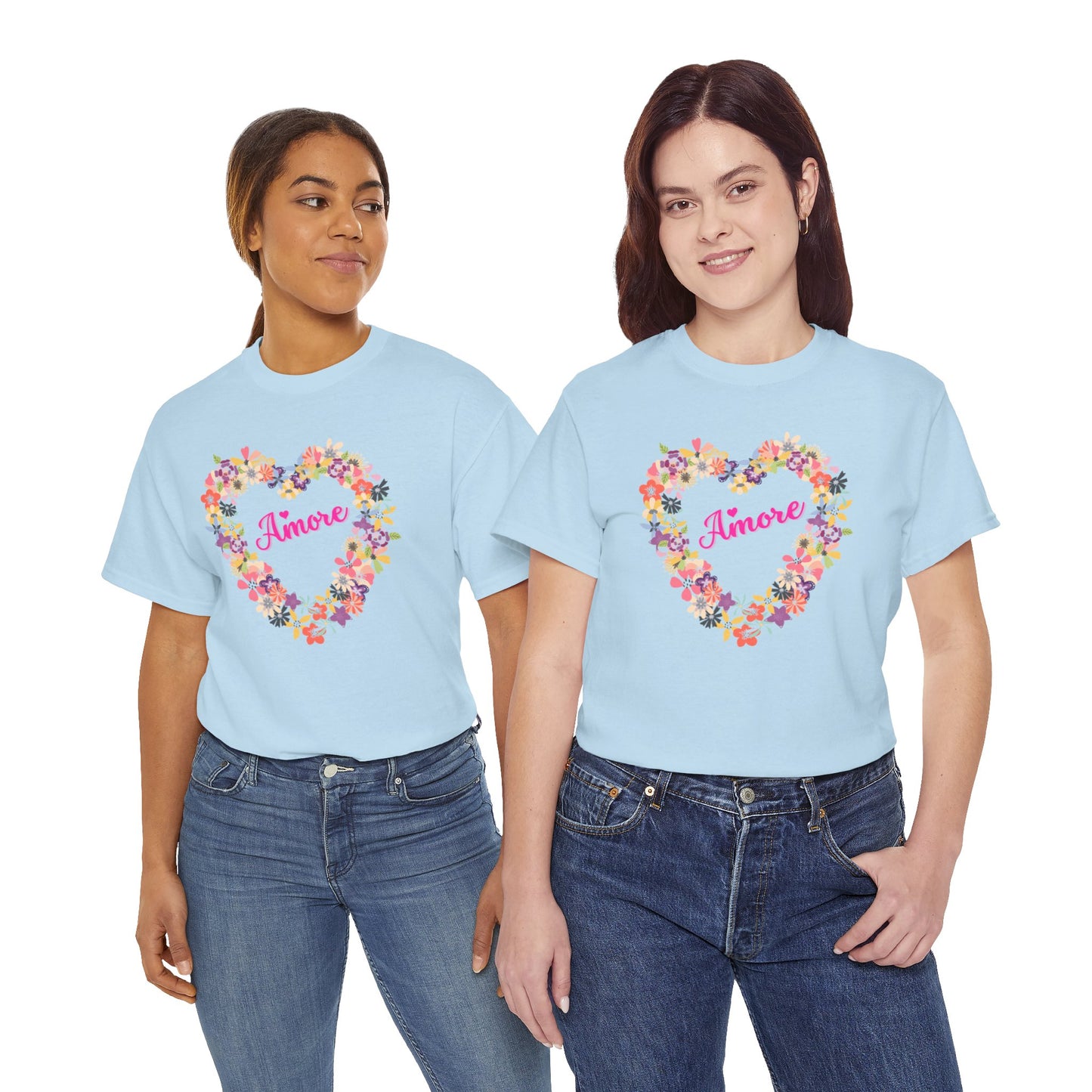 Amore with Flower Heart T-shirt