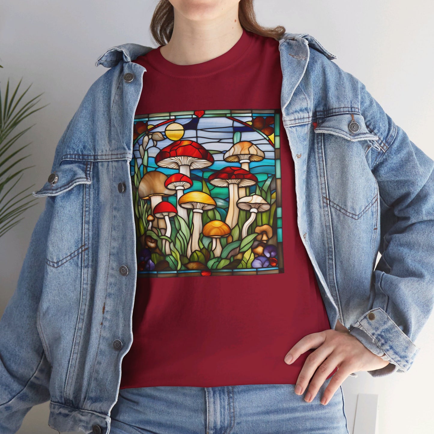 Mushrooms Stained Glass T-shirt