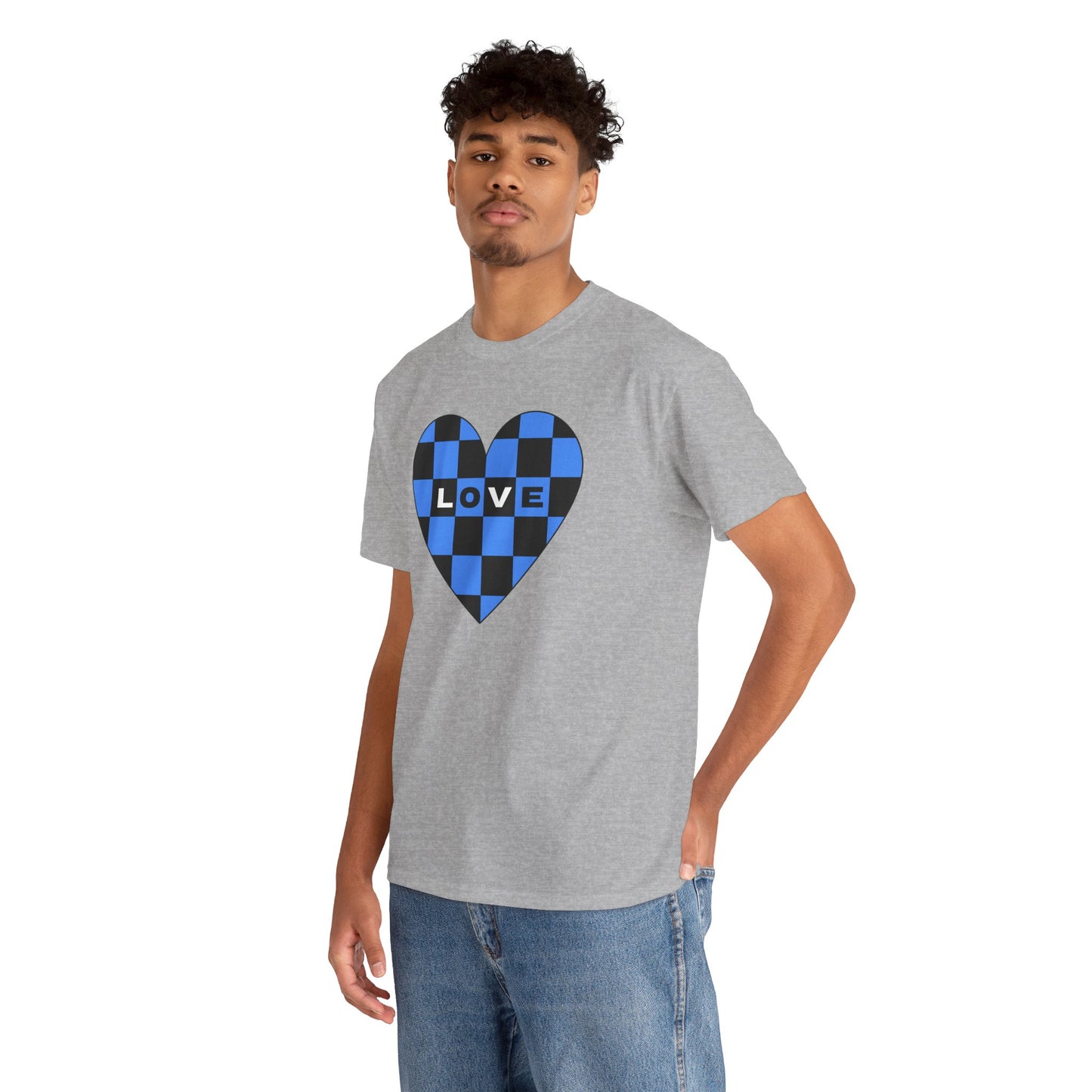 Love Checkerboard Heart T-shirt