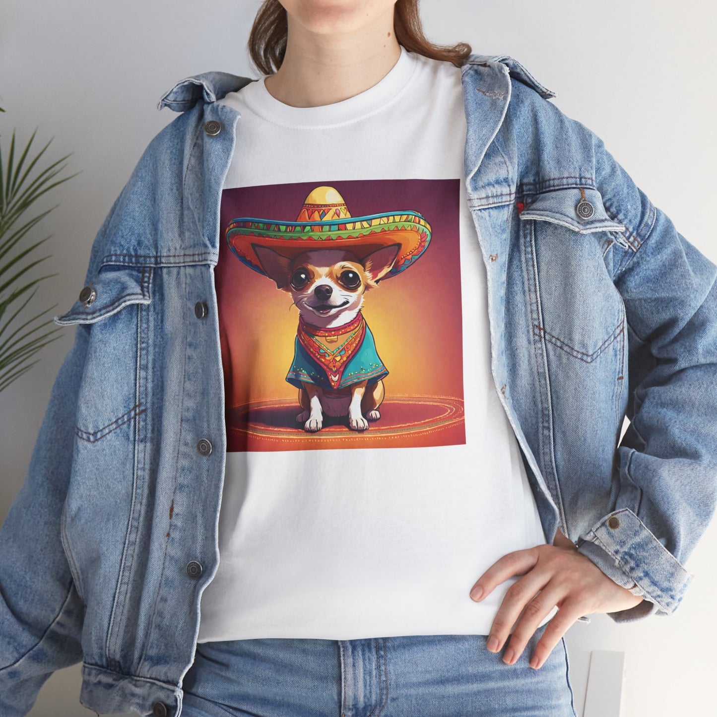 Chihuahua wearing Hat T-shirt