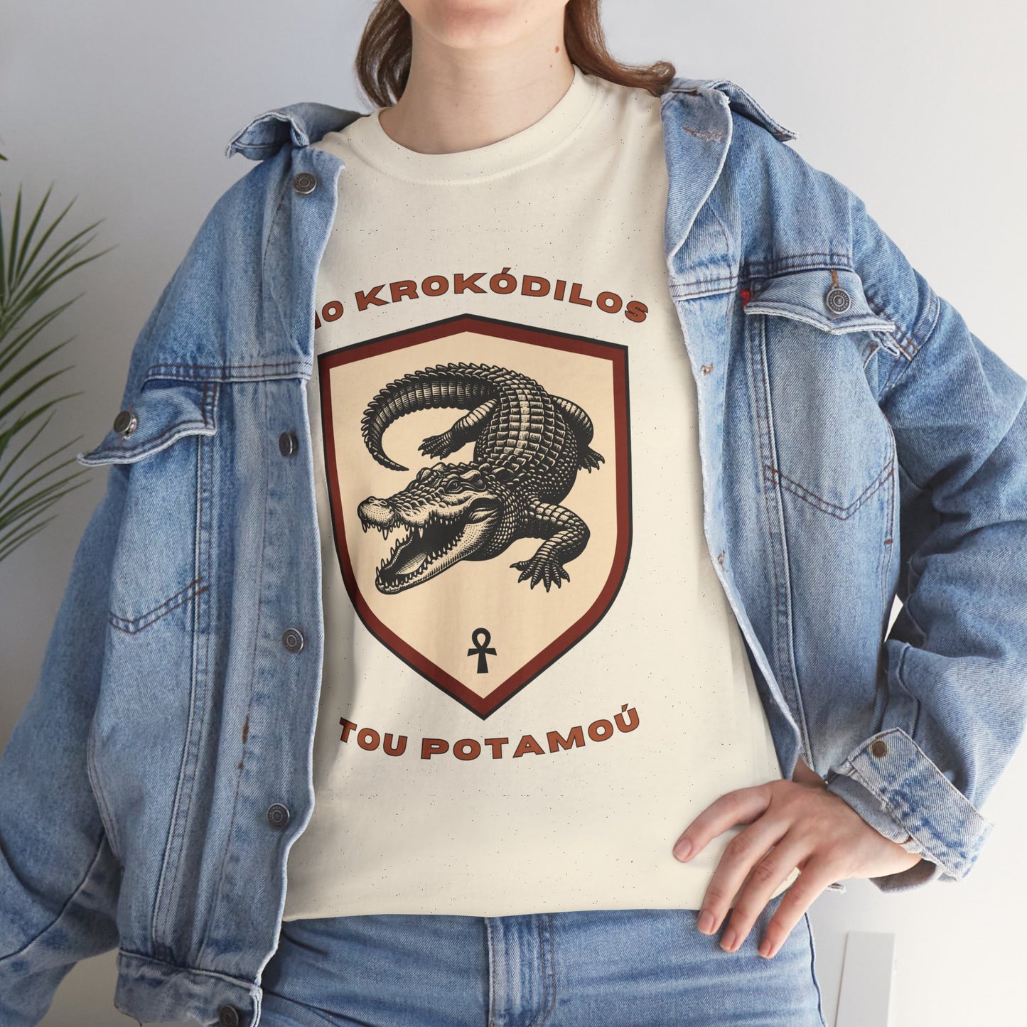 ho krokódilos tou potamoú (Ancient Greek - “the lizard of the Nile river") T-shirt