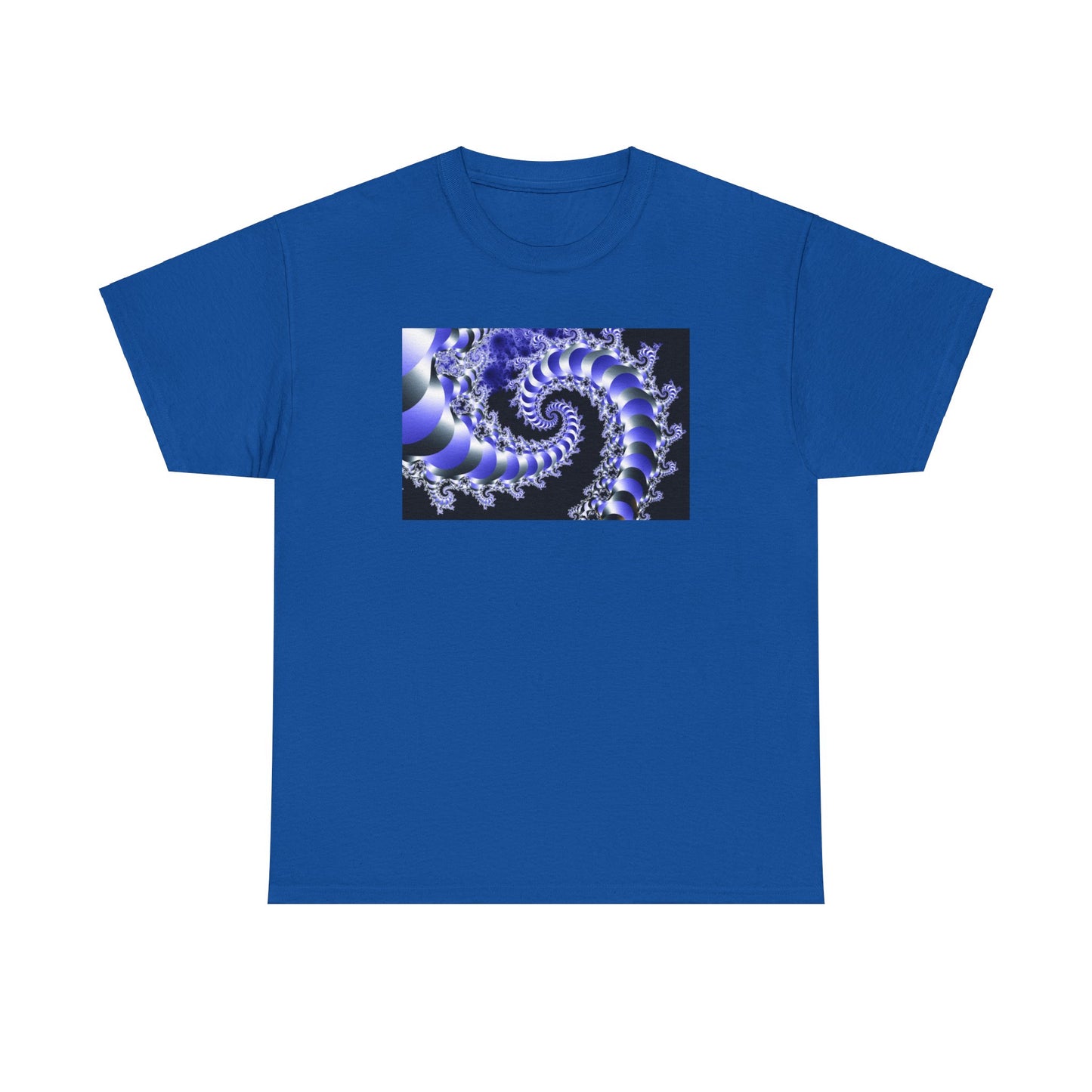 Blue Mandelbrot Set v2 T-shirt