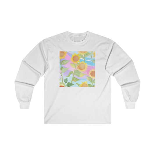 Sunflowers & Rainbow v2 - Long Sleeve Tee