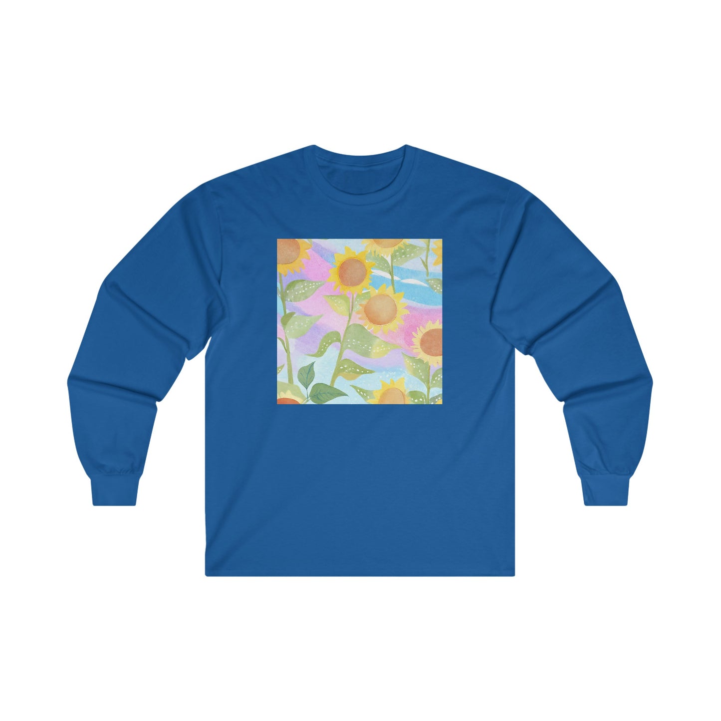 Sunflowers & Rainbow v2 - Long Sleeve Tee