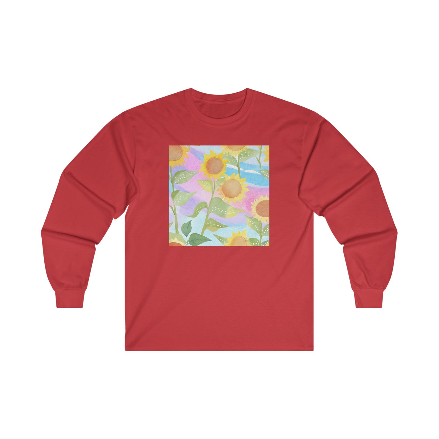 Sunflowers & Rainbow v2 - Long Sleeve Tee