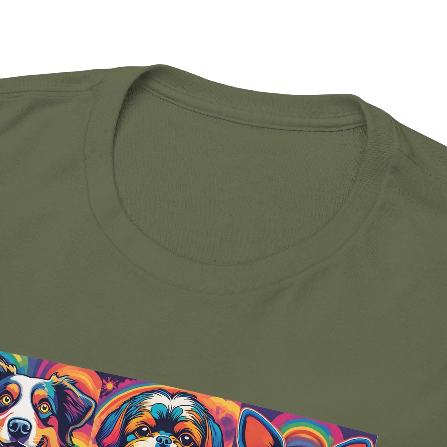 Psychedelic Dogs (12) T-shirt