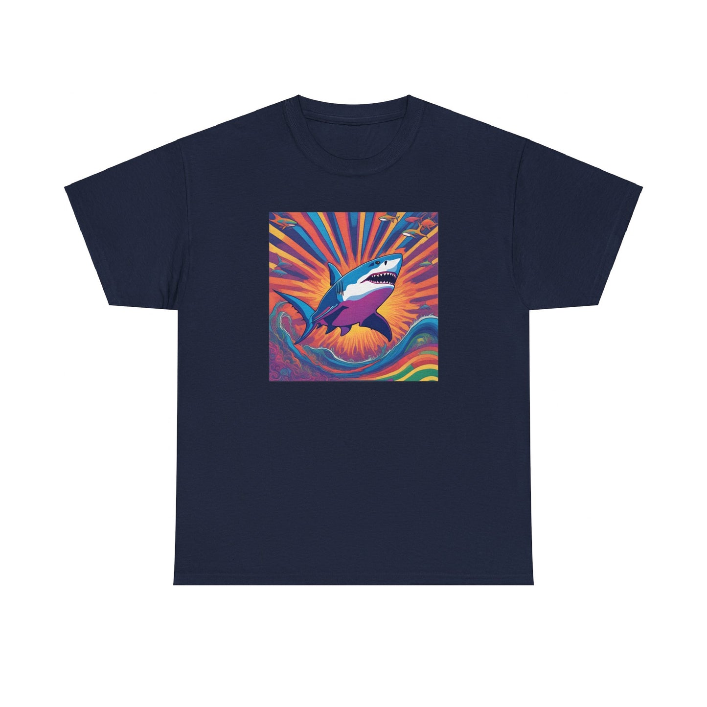 Psychedelic Great White Shark T-shirt