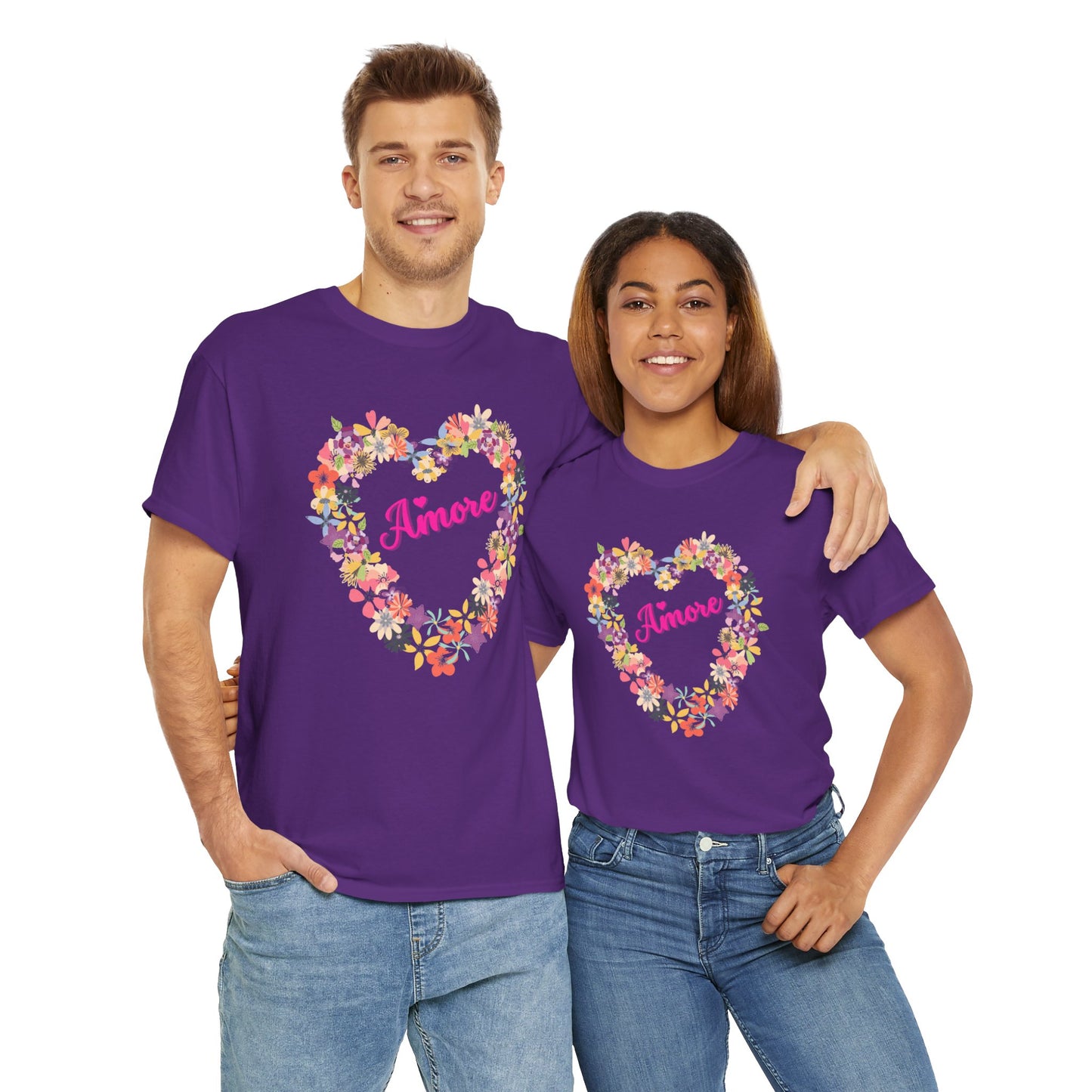 Amore with Flower Heart T-shirt