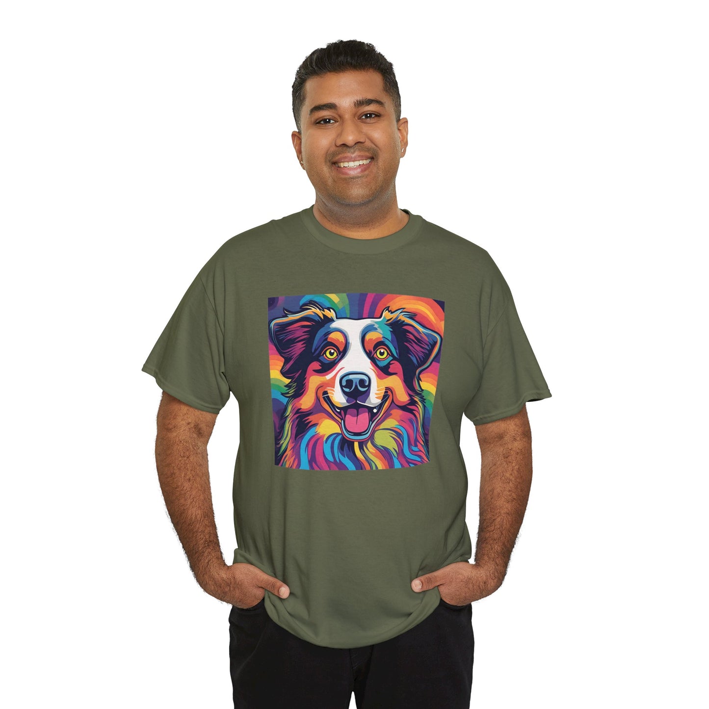 Psychedelic Australian Shepherd T-shirt