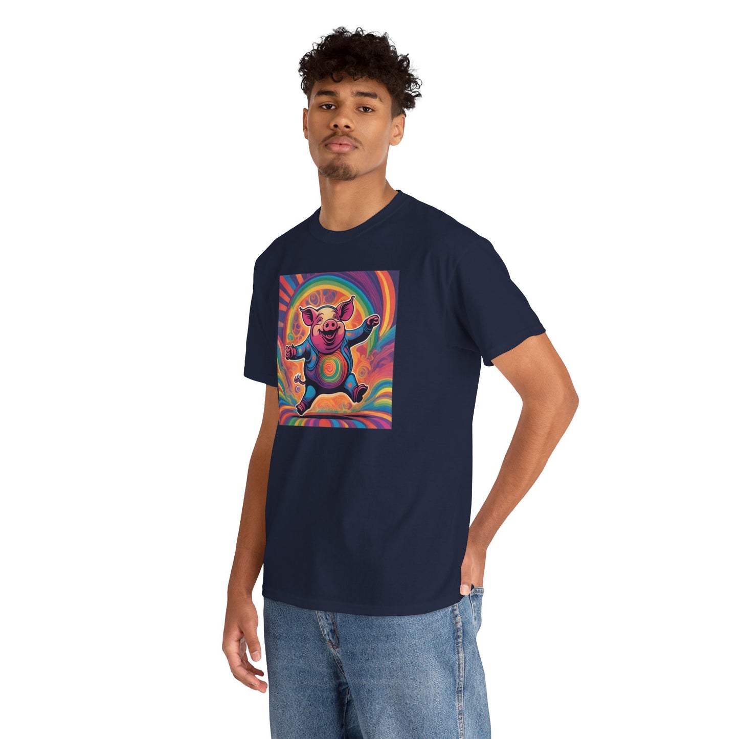 Psychedelic Dancing Pig T-shirt