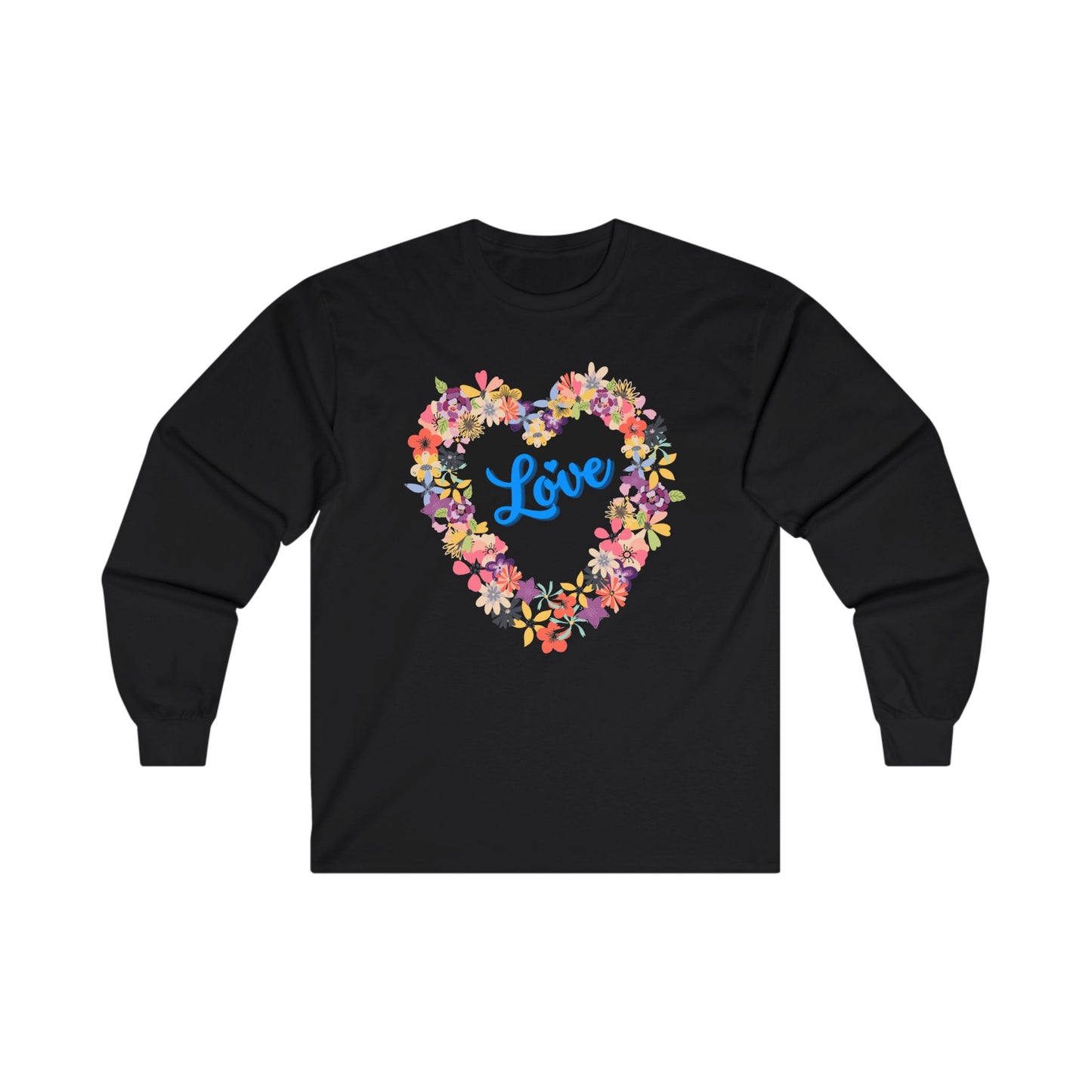 Love with Flower Heart - Long Sleeve Tee